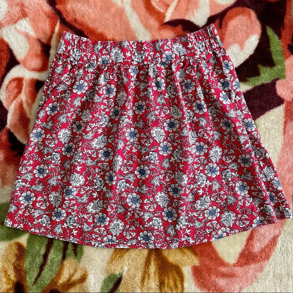 Loft Floral High-waisted Mini Skirt